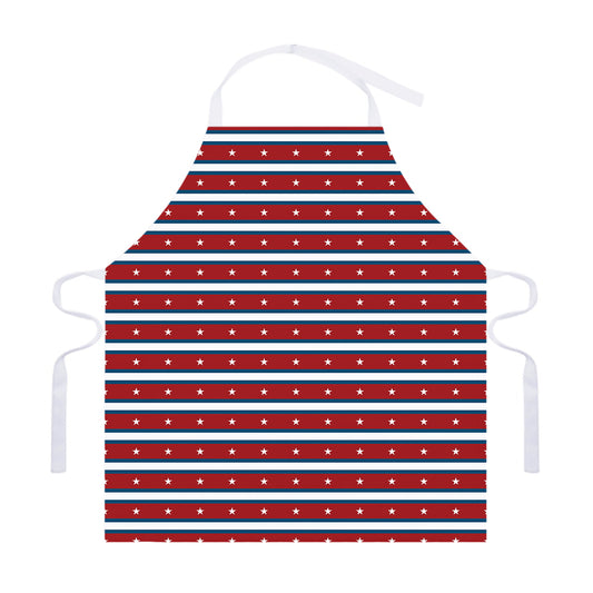 USA Striped Pattern Print Adjustable Apron