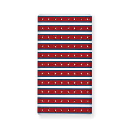 USA Striped Pattern Print Baby Crib Sheet