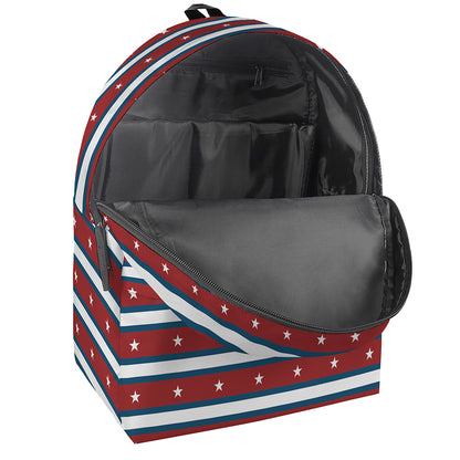 USA Striped Pattern Print Backpack