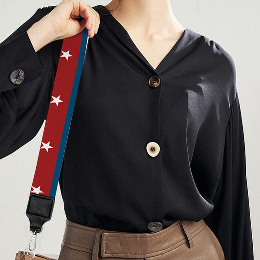 USA Striped Pattern Print Bag Strap