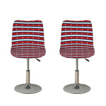 USA Striped Pattern Print Bar Stool Covers