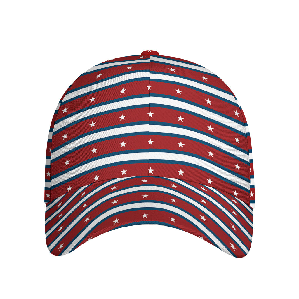 USA Striped Pattern Print Baseball Cap