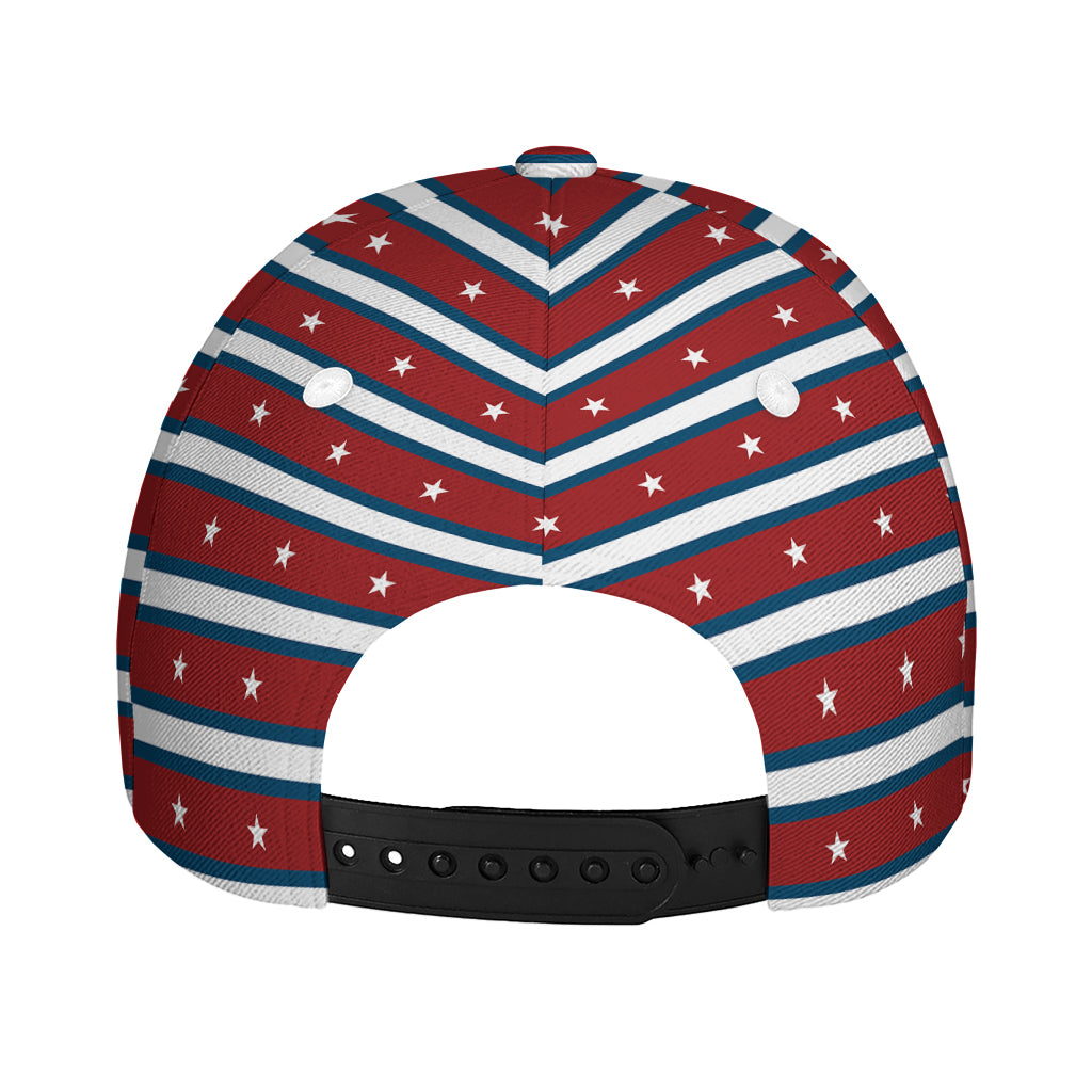 USA Striped Pattern Print Baseball Cap