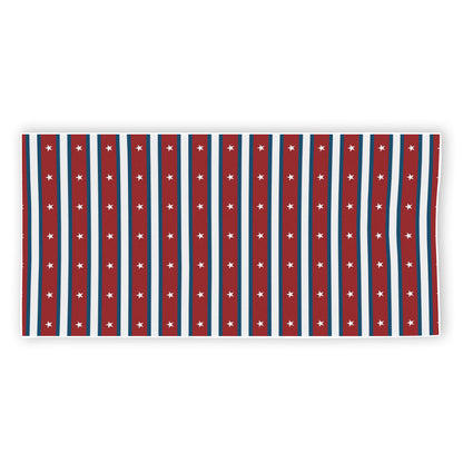 USA Striped Pattern Print Beach Towel