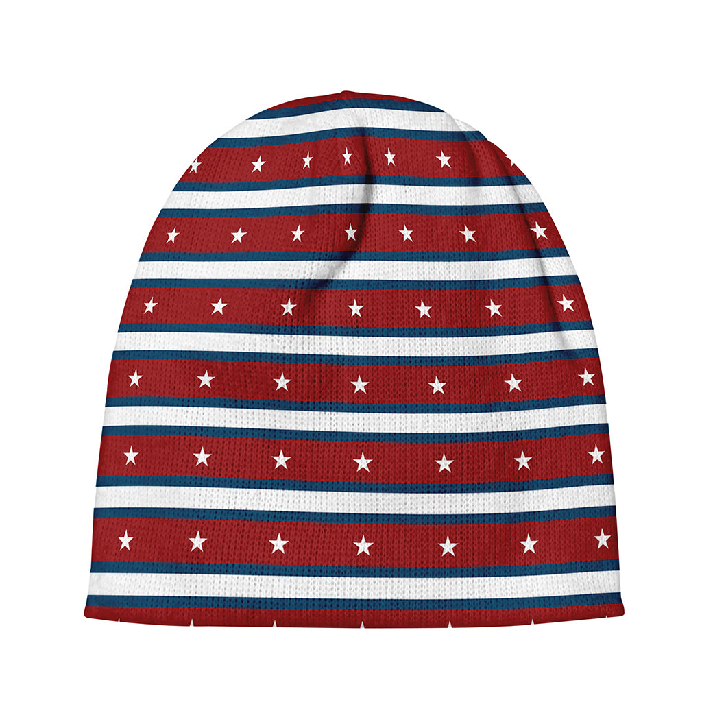 USA Striped Pattern Print Beanie