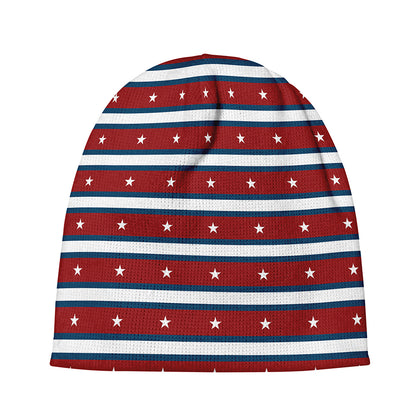 USA Striped Pattern Print Beanie