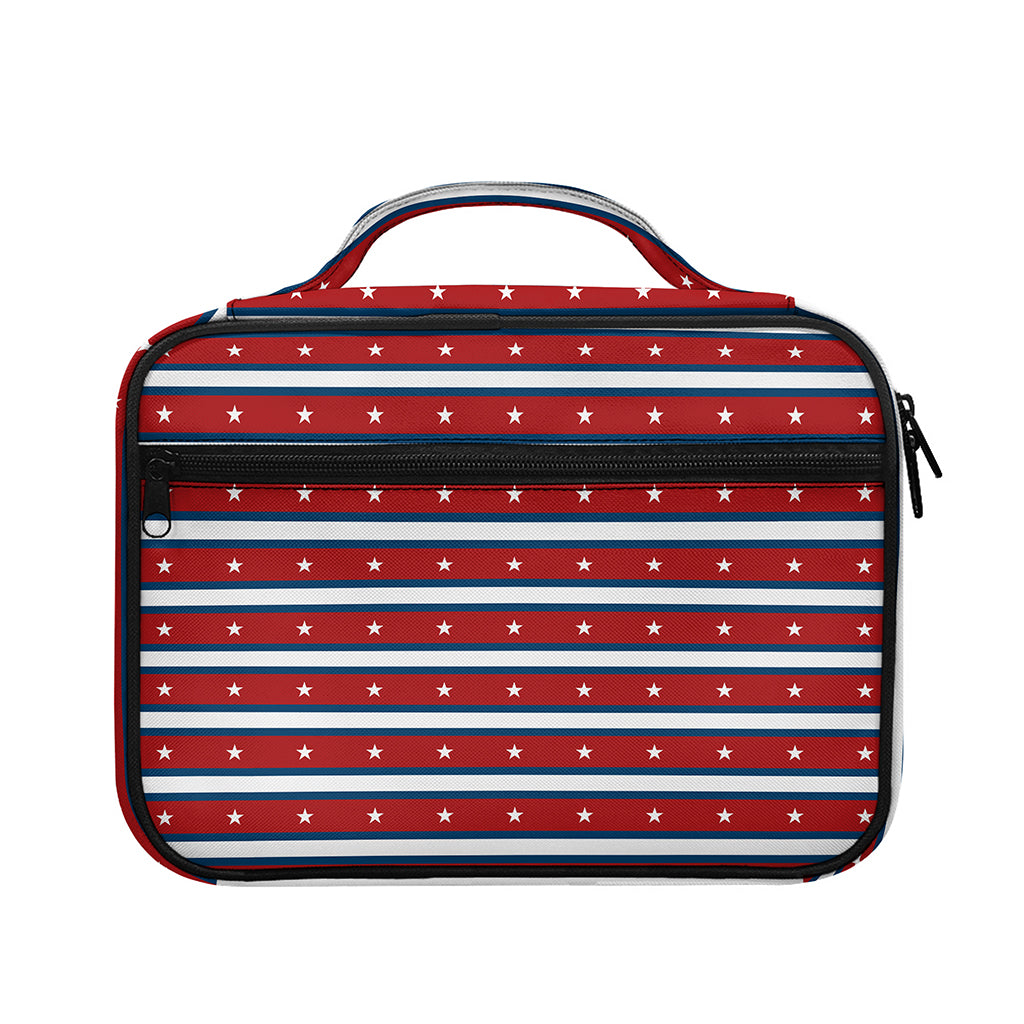USA Striped Pattern Print Briefcase Bible Bag