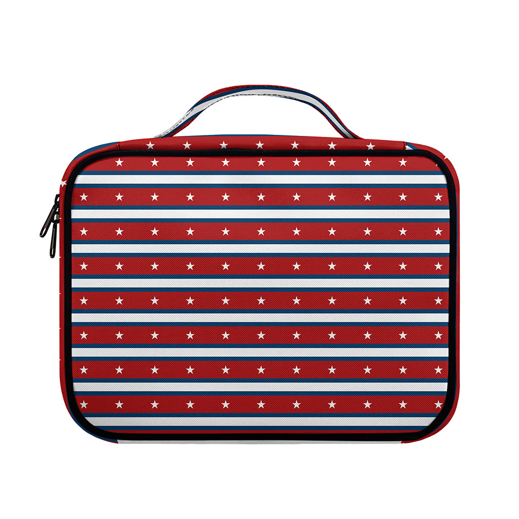 USA Striped Pattern Print Briefcase Bible Bag
