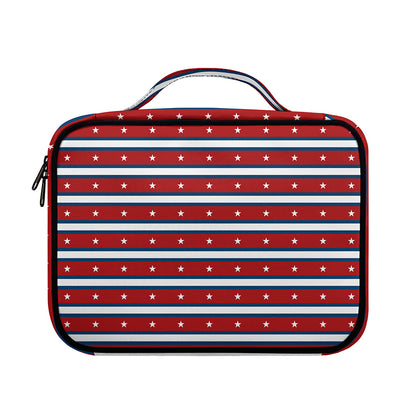 USA Striped Pattern Print Briefcase Bible Bag