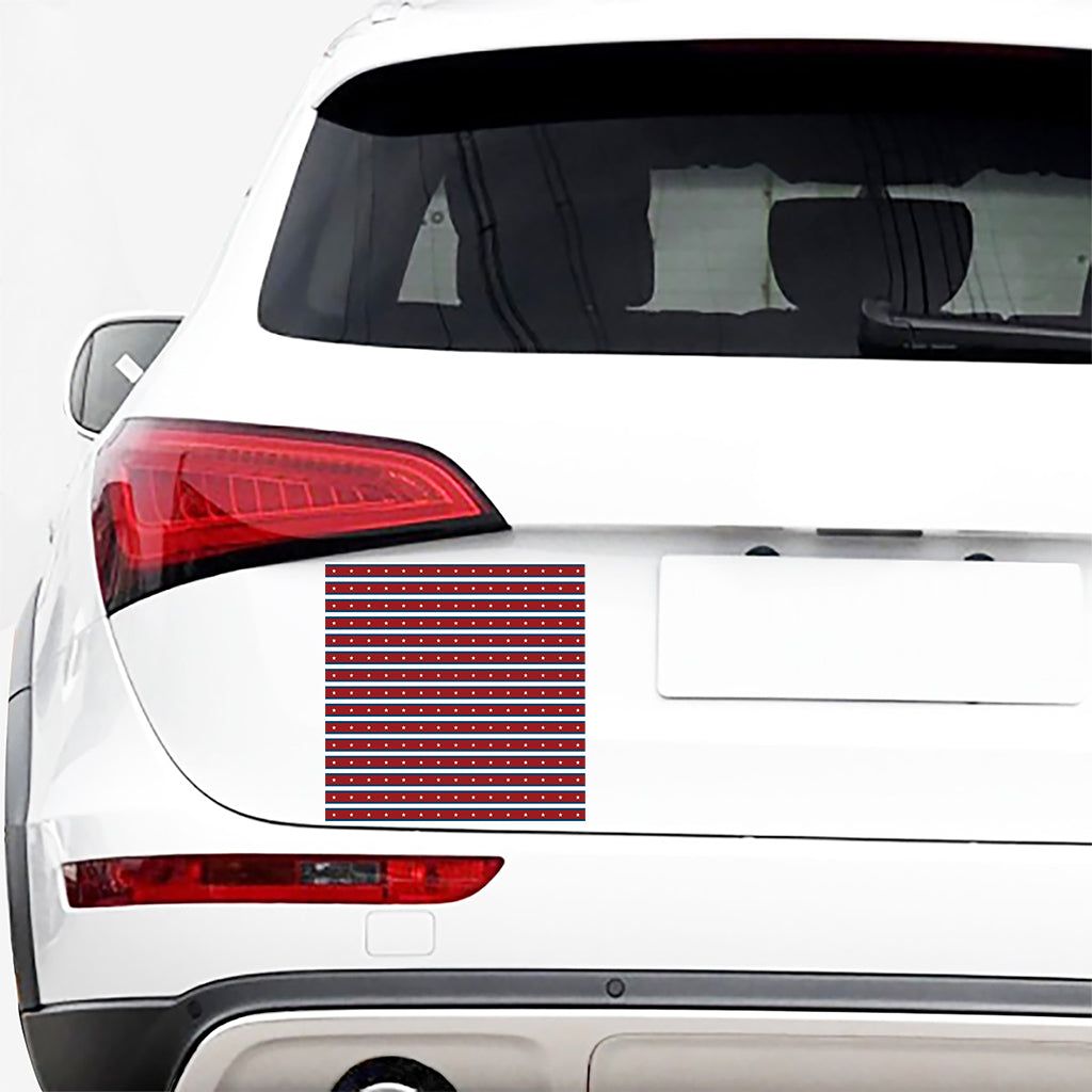 USA Striped Pattern Print Car Sticker