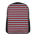 USA Striped Pattern Print Casual Backpack