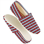 USA Striped Pattern Print Casual Shoes