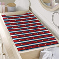USA Striped Pattern Print Changing Pad Cover