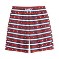 USA Striped Pattern Print Cotton Shorts