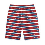 USA Striped Pattern Print Cotton Shorts