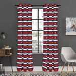 USA Striped Pattern Print Curtain