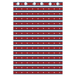 USA Striped Pattern Print Curtain