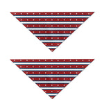 USA Striped Pattern Print Dog Bandana
