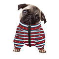 USA Striped Pattern Print Dog Zip Up Jacket