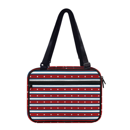 USA Striped Pattern Print Double Strap Bible Bag