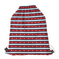 USA Striped Pattern Print Drawstring Bag