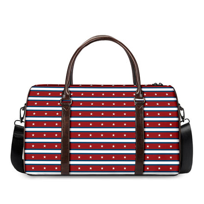 USA Striped Pattern Print Duffle Bag