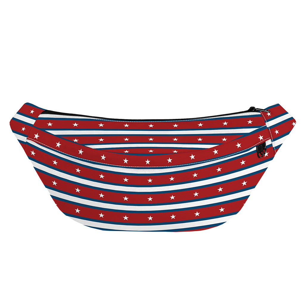 USA Striped Pattern Print Fanny Pack