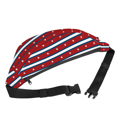 USA Striped Pattern Print Fanny Pack