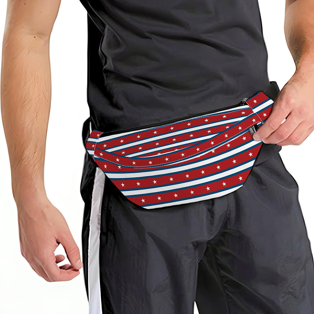 USA Striped Pattern Print Fanny Pack