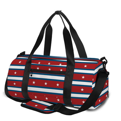 USA Striped Pattern Print Gym Bag