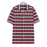 USA Striped Pattern Print Hawaiian Shirt