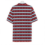USA Striped Pattern Print Hawaiian Shirt