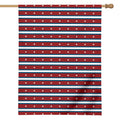 USA Striped Pattern Print House Flag