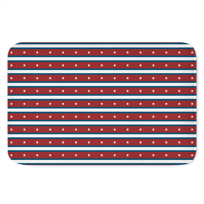 USA Striped Pattern Print Indoor Door Mat
