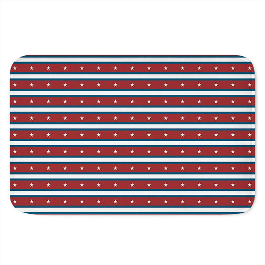 USA Striped Pattern Print Indoor Door Mat