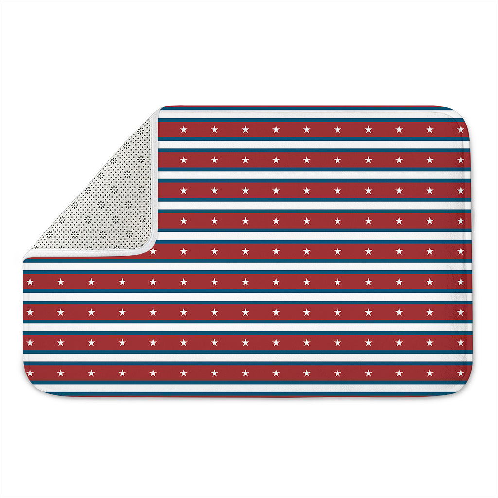 USA Striped Pattern Print Indoor Door Mat