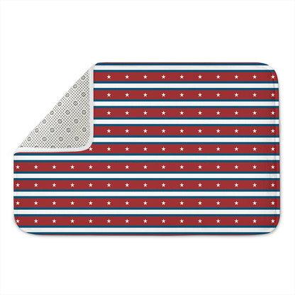 USA Striped Pattern Print Indoor Door Mat