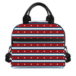 USA Striped Pattern Print Insulated Lunch Bag