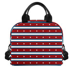 USA Striped Pattern Print Insulated Lunch Bag