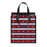 USA Striped Pattern Print Insulated Lunch Tote