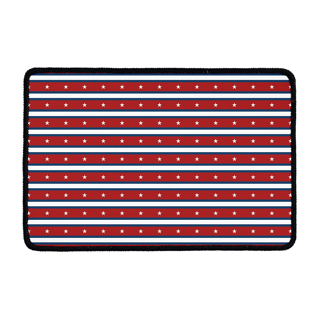 USA Striped Pattern Print Kitchen Mat