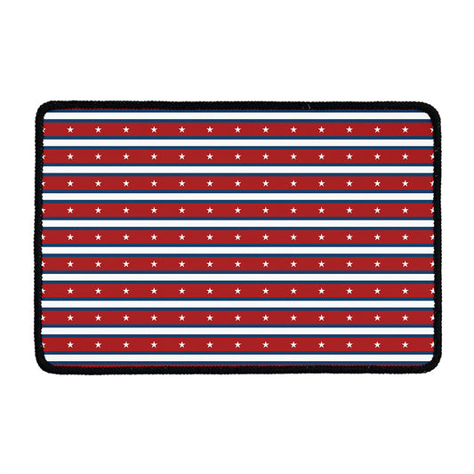 USA Striped Pattern Print Kitchen Mat