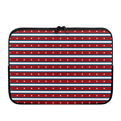 USA Striped Pattern Print Laptop Sleeve