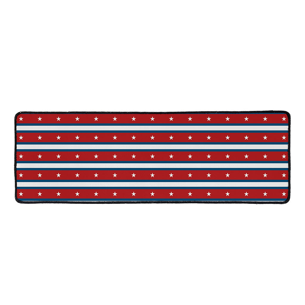 USA Striped Pattern Print Long Kitchen Mat
