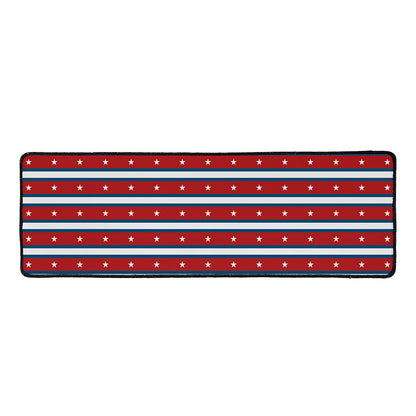 USA Striped Pattern Print Long Kitchen Mat