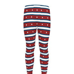 USA Striped Pattern Print Men's leggings