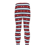 USA Striped Pattern Print Men's leggings