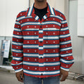 USA Striped Pattern Print Men's Shirt Jacket
