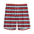 USA Striped Pattern Print Men's Athletic Shorts