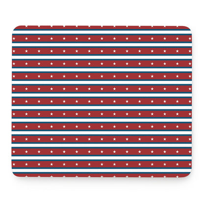USA Striped Pattern Print Mouse Pad